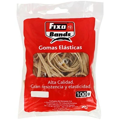 Afbeelding van Fixo 56540 zakjes met elastiekjes, 100 g, meerkleurig, 4 mm x 15 cm