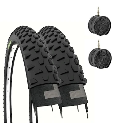 Afbeelding van 2 banden 26 x 2.10 (54 559) + binnenband buitenband mountainbike fiets MTB