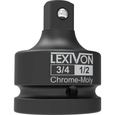Afbeelding van LEXIVON 3/4 Inch Impact Socket Adapter, 3/4&quot; Vrouwelijk x 1/2&quot; Mannelijk Verloopstuk Chroom Molybdeen gelegeerd staal = Volledig slagvast (LX 402)