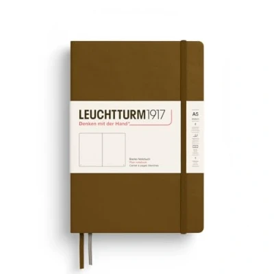 Afbeelding van Leuchtturm notitieboek spice brown blanco medium hardcover a5 145x210mm