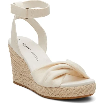 Afbeelding van TOMS Dames Marisela Wedge Sandaal, natuurlijk, 35.5 EU