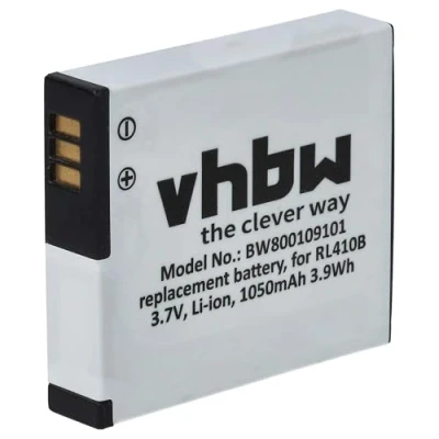 Afbeelding van vhbw 1 x accu compatibel met Rollei Actioncam 230, 410, 240, 400 camera (1000 mAh, 3,7 V, Li Ion) vervanging voor RL410B, AC 410 420