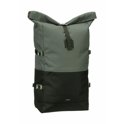 Afbeelding van Sandqvist Icon Rolltop laptop rugzak L multi dark with black leather