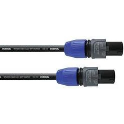 Afbeelding van Cordial Luidspreker Kabel [1x SPK stekker 1x stekker] 2 x 2.5 mm² 20.00 m Zwart