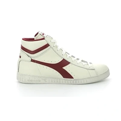 Afbeelding van Diadora uniseks volwassene GAME L HIGH WAXED Hoge sneakers, C5147 White Red Pepper, 36 EU