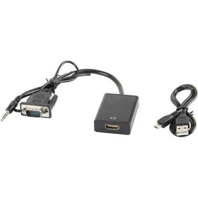 Afbeelding van HDMI to VGA Adapter Lanberg AD 0021 BK