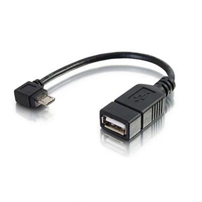 Afbeelding van C2G Mobile Device USB micro B to OTG adapter Cable (M) naar type (V) 15 cm zwart