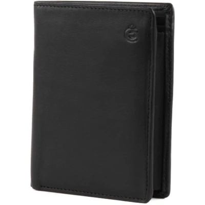 Afbeelding van Esquire Leren Portemonnee Logo Leather Wallet Black Zwart