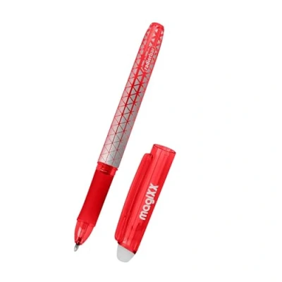 Afbeelding van Online MagiXX Gumpotlood rood met 0,7 mm lijndikte, rollerpen, uitwisbaar om te leren schrijven en voor op kantoor, uitwisbare balpen, studenten, scholieren