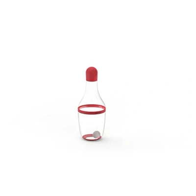 Afbeelding van Lékué vinaigrette shaker uit silicone en Tritan rood 180ml