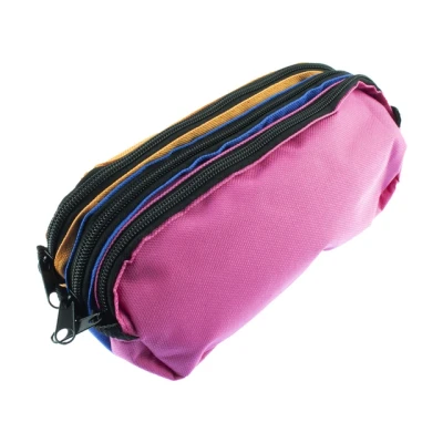 Afbeelding van Kangaro penetui rechthoekig 3 vaks 25 x 9 11 cm oranje/blauw/fuchsia K 56402