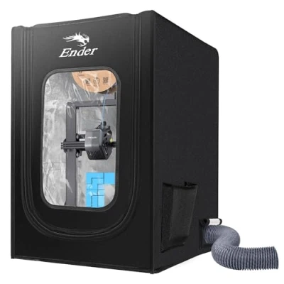 Afbeelding van Creality 3D printerbehuizing met ventilatieopening (uitlaatkit niet inbegrepen), beschermhoes voor Ender 3/3 Pro / 3 V2 V3 SE 3V3 KE 3V2 Neo S1 Pro/CR 10 K1 Max, 550 x 650 750 mm