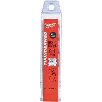 Afbeelding van Metaalboor Hss G Thunderweb 8,1 X 117 Mm (5 Stuks)