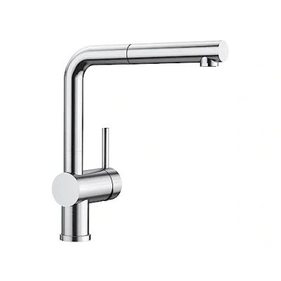 Afbeelding van Blanco Keukenkraan LINUS S PVD Steel met uittrekbare uitloop 526242