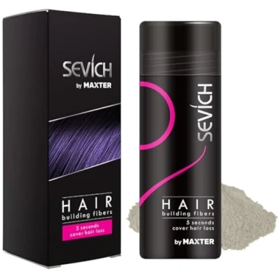 Afbeelding van Haarvezels Verbergt Onmiddellijk Haarverlies, 100% Natuurlijke Katoenvezelpoeder voor Mannen en Vrouwen Grijs 25g