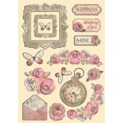 Afbeelding van Stamperia KLSP161 Gekleurde houten vorm, A5, meerkleurig, 14,8 x 21 0,8 cm