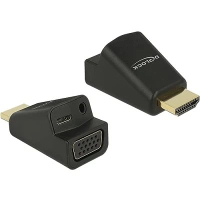 Afbeelding van Delock Adapter HDMI A mannelijk &gt; VGA vrouwelijk met audio