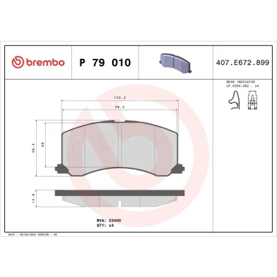Afbeelding van Brembo Remblokset P 79 010