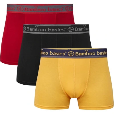 Afbeelding van Bamboo Basics 3 PACK Onderbroeken, Heren, Maat: Small, Red