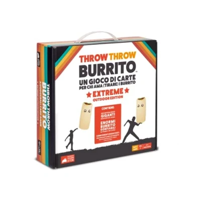 Afbeelding van Asmodee Throw Burrito: Extreme Outdoor Edition, bordspel met Reuzen Burrito, 2 6 spelers, Italiaanse editie
