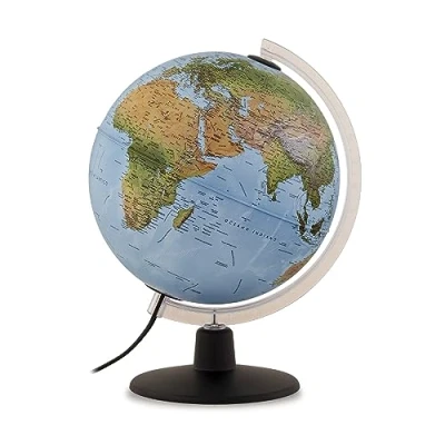 Afbeelding van Tecnodidattica GAIA 25 AR, heldere en draaibare wereldbol voor kinderen, verbeterde realiteit met curiosa over natuur cultuur, fysische politieke cartografie, diameter cm, teksten in het