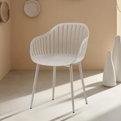 Afbeelding van DS4U Harry terrasstoel beige Kunststof