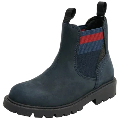 Afbeelding van Geox Jongens J Shaylax Boy enkellaars, Navy Red, 33 EU