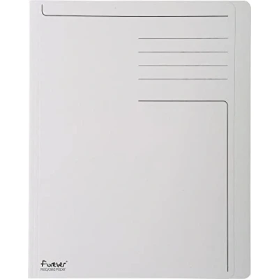 Afbeelding van Exacompta 441019E verpakking (met 100 dossierdeksels, met tekstveld van gerecycled karton 280 g, forever, DIN A4) 1 pak (1 x stuks) lichtgrijs