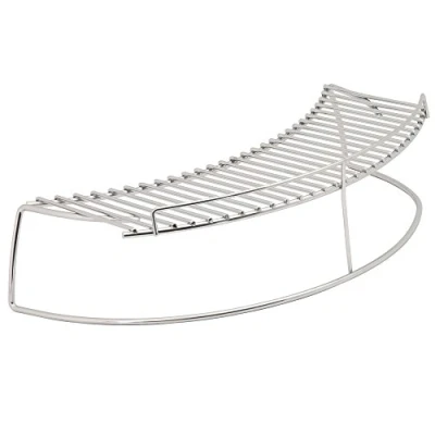 Afbeelding van BBQ Toro Warmhoudrooster van verchroomd staal, rond, 45 x 14 10 cm, geschikt voor kogelbarbecue met een diameter 57 cm en kamado, grillrooster 2e verdieping, universeel warming rek, meer