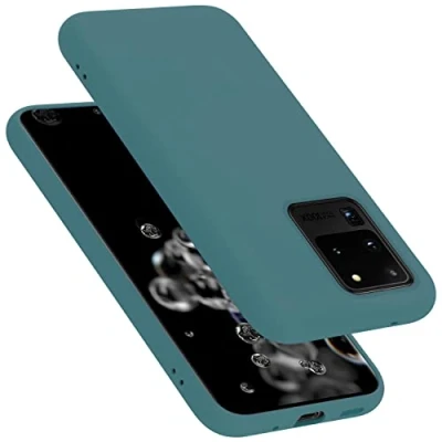 Afbeelding van Cadorabo Hoesje geschikt voor Samsung Galaxy S20 ULTRA Case in LIQUID GROEN Beschermhoes TPU silicone Cover