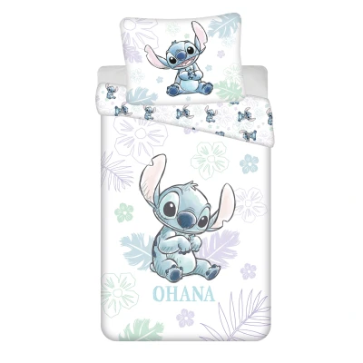 Afbeelding van Lilo en Stitch dekbedovertrek Ohana White 140 x 200 cm 70 90 katoen