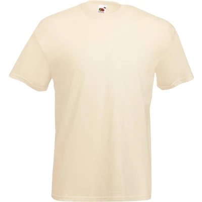 Afbeelding van Fruit Of The Loom Heren Valueweight T shirt met korte mouwen (Natural) Maat M