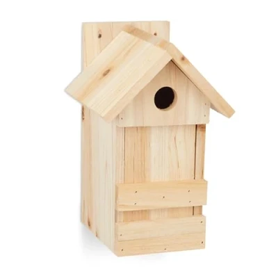 Afbeelding van Relaxdays nestkast vogels vogelhuisje houten vogelhuis nestkastje hangend natuur