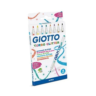 Afbeelding van Set Viltstiften Giotto Turbo Glitter Multicolour (10 Stuks)
