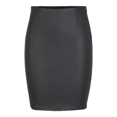 Afbeelding van PIECES Dames PCPARO HW Coated Skirt/NOOS BC 17092820, zwart, M