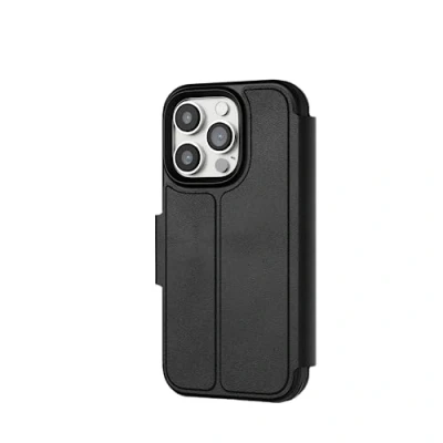 Afbeelding van Tech 21 EvoLite Wallet Case voor iPhone 14 Pro 3 kaartsleuven portemonnee, Zwart