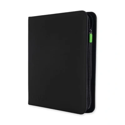 Afbeelding van Vault X Premium Exo Tec speelkaarten Zip Opbergbox 12 Compartimenten Kaarthouder voor 480 met opening aan de zijkant het verzamelen en uitwisselen van (Zwart)