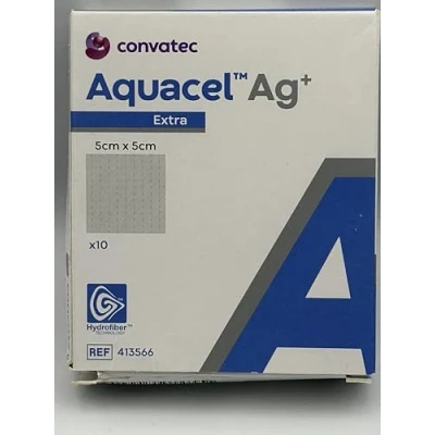 Afbeelding van AQUACEL Ag+ extra 5 cm x Kompressen, 10 St. Kompressen