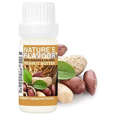 Afbeelding van Flavour Drops Erdnuss Erdnußbutter Flavdrops I Natürliches Flave Aroma Geschmacks Tropfen Backaroma &amp; Lebensmittelaroma, Zuckerfrei flüssiger Süßstoff, liquid Konzentrat