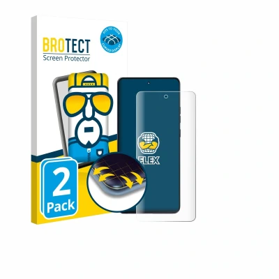 Afbeelding van BROTECT Screenprotector voor Motorola Moto G86 Folie Beschermfolie transparant volledig dekking (2 Stuks)