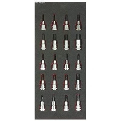 Afbeelding van Bahco Foaminlay Fit&amp;Go 1/3 met schroevendraaierdopsleutels 1/2&quot; 20 delig FF1E2209
