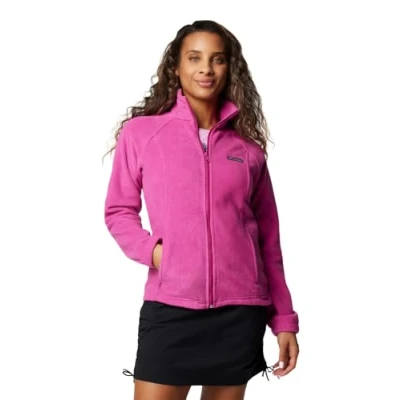 Afbeelding van Columbia Benton Springs Fleecejas voor dames met volledige ritssluiting, Fuchsia, XXL