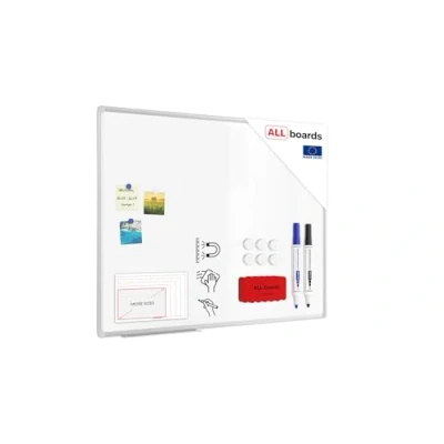 Afbeelding van ALLboards Whiteboard magnetisch met EXPO aluminium frame, 100 x 80 cm, beschrijfbaar en droog afwasbaar, wandmontage