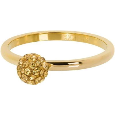 Afbeelding van iXXXi Ball fill clear crystal Vulring 2mm Gold maat 18