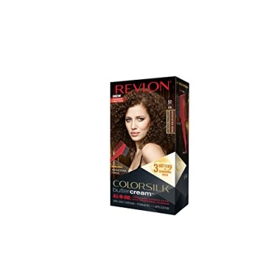 Afbeelding van Revlon Luxurious Colorsilk Buttercream Hair Color 126.8ml 50/41N Medium Natural Brown