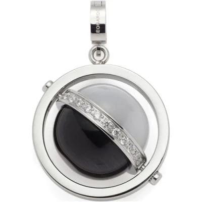Afbeelding van Leonardo Jewels Enkele bedelhanger Rita voor dames van Roestvrij staal in de kleur zilver met clipsluiting, hoogte: 3,6 cm, 024421, staal, Geen edelsteen