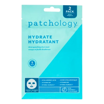 Afbeelding van Patchology Hydrate Sheet Mask Duo Sheetmasker Beautytasting