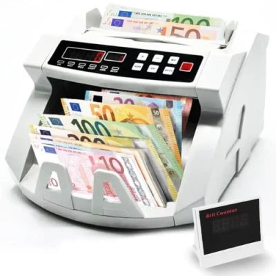 Afbeelding van Geldtelmachine met dubbel led display, draagbaar