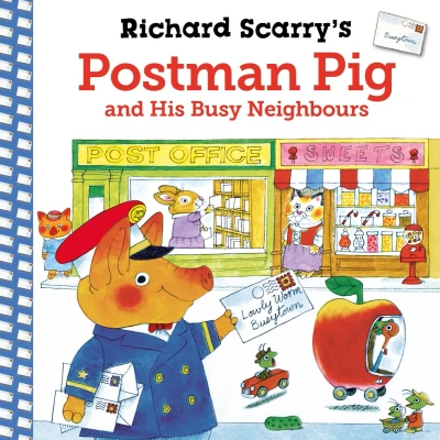 Afbeelding van Richard Scarry&#039;s Postman Pig and His Busy Neighbours