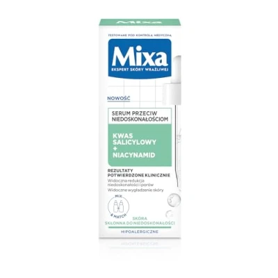 Afbeelding van Mixa gezichtsserum tegen onzuiverheden, salicylzuur en niacinamide